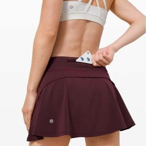 Lululemon play off the pleats tennis skirt